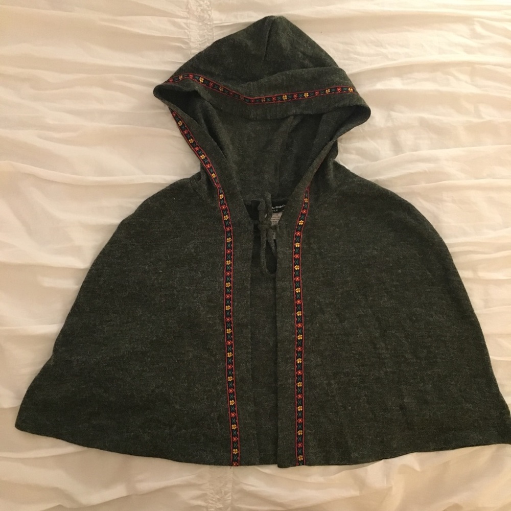 Little Hooded Shrug Poncho